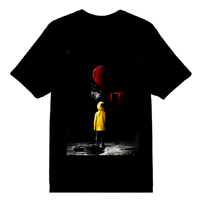 Men's Black Short Sleeves IT A Horror Thriller Based on Stephen King's Novel Graphic T-Shirt 