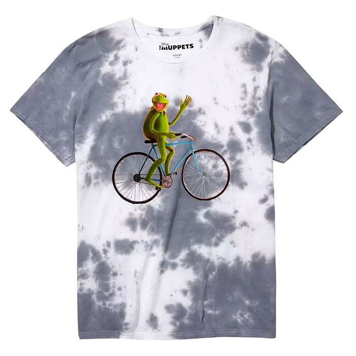 Men's Grey & White Disney The Muppets Riding Cycle Graphic T-Shirt