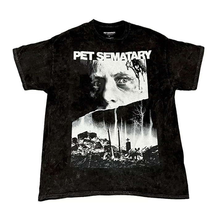 Men's Black Short Sleeve Classic Horror Pet Sematary Graphic T-Shirt