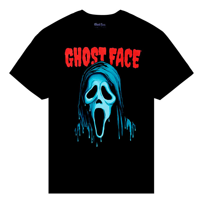 Men's Black Short Sleeve Ghost Face the Icon of Halloween Graphic T-Shirt