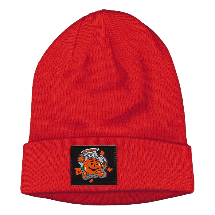 Red Kool Aid Knit Cuffed Toque