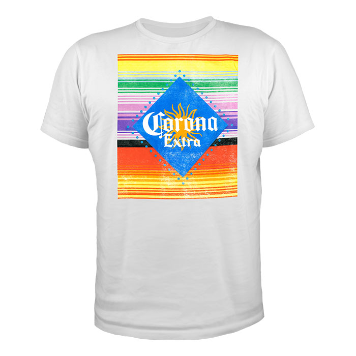 Unisex White Cor'na Extra Graphic T-Shirt