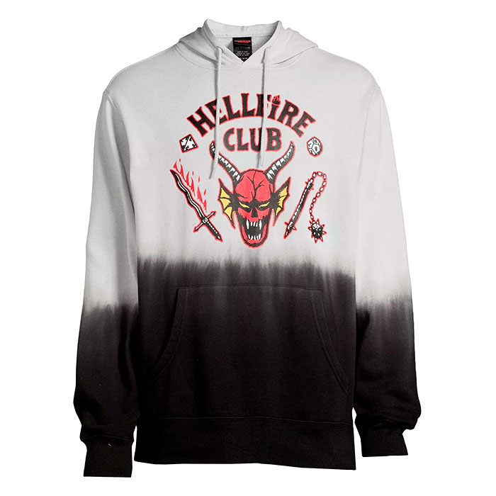 Men's Grey & Black Hellfire Club Graphic Hoodie