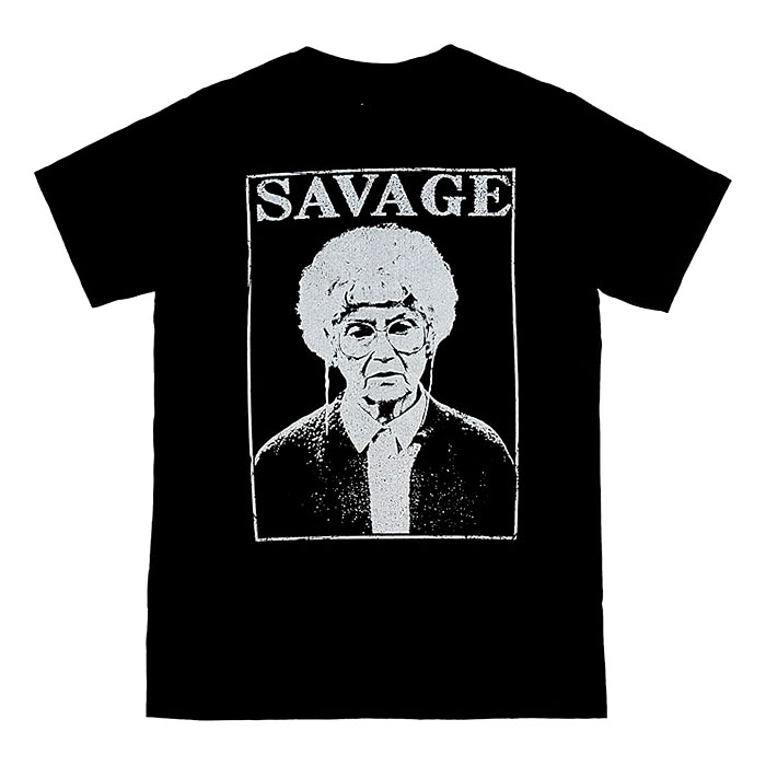 Men's Black Short Sleeve Sophia Savage Graphic T-Shirt