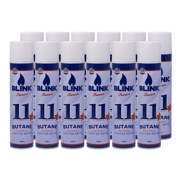 Blink Premium 11x 300ML Premium Butane Display of 12