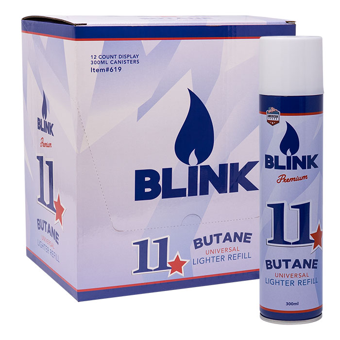 Blink Premium 11x 300ML Premium Butane Display of 12