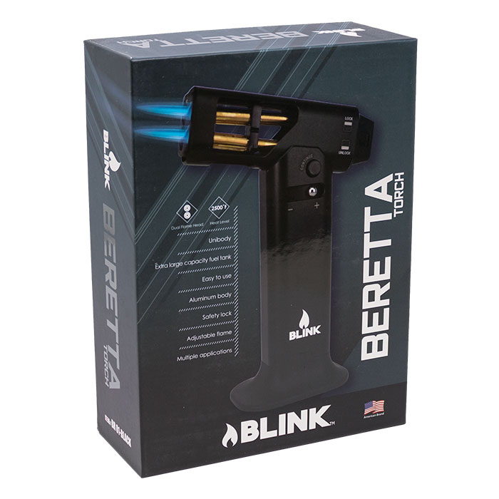 Black Blink 7 Inches Beretta Torch Lighter