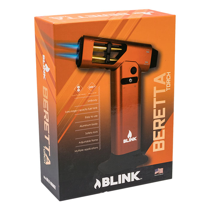 Orange Blink 7 Inches Beretta Torch Lighter