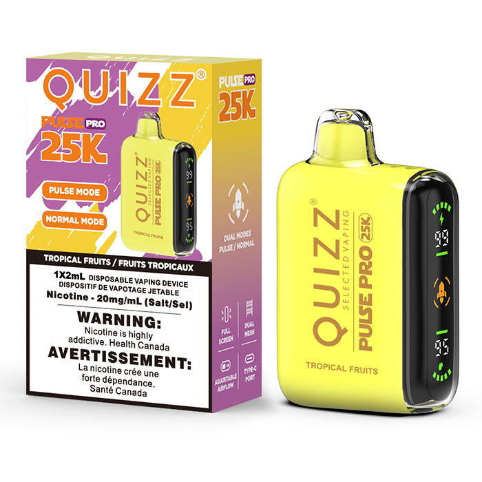 BC Compliance-Tropical Fruits Quizz Pulse Pro Disposable Vape Ct 5