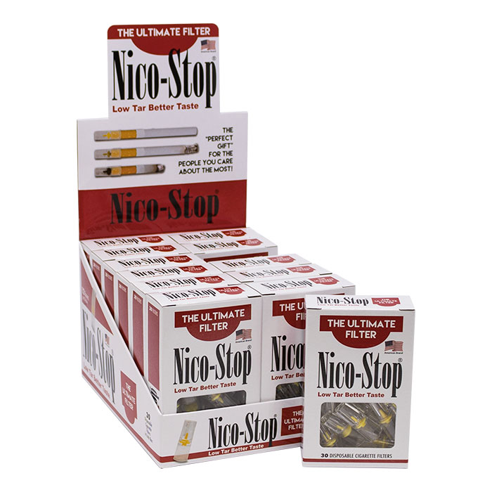 Niko Stop The Ultimate Cigarette Filters Display of 12