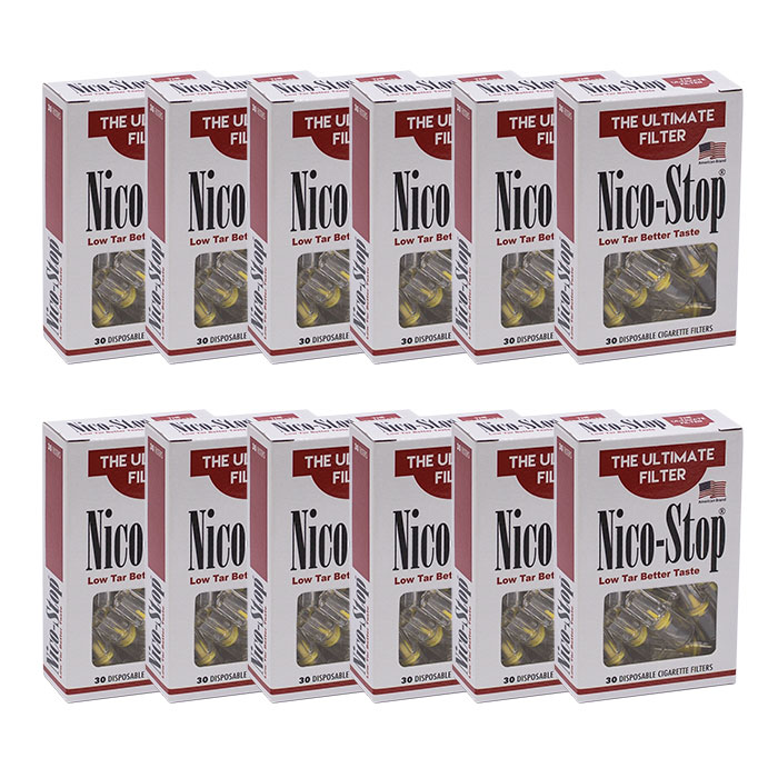 Niko Stop The Ultimate Cigarette Filters Display of 12