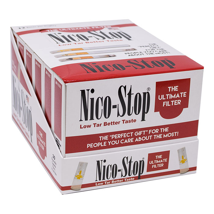 Niko Stop The Ultimate Cigarette Filters Display of 12