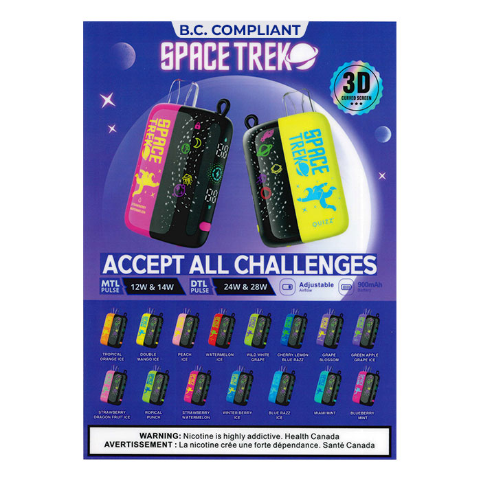 BC Compliance-Space Trek Disposable Vape Poster