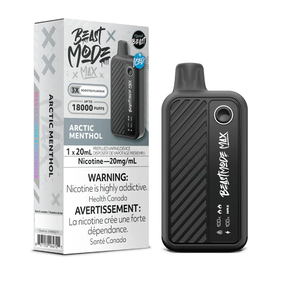 (Stamped)Arctic Menthol Beast Mode Max 18000 Puffs Disposable Vape by Flavour Beast Ct 5