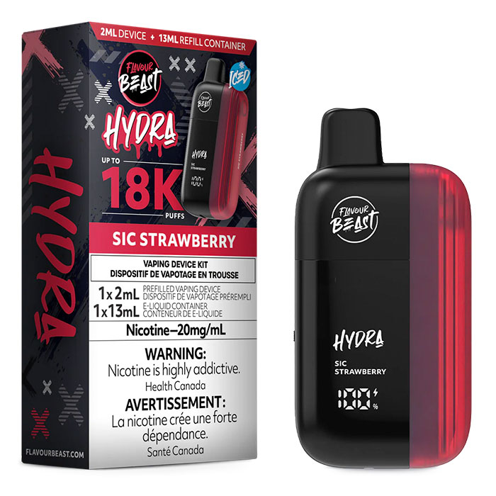 BC Compliance-Sic Strawberry Flavour Beast Hydra Disposable Vape Ct 5-discription