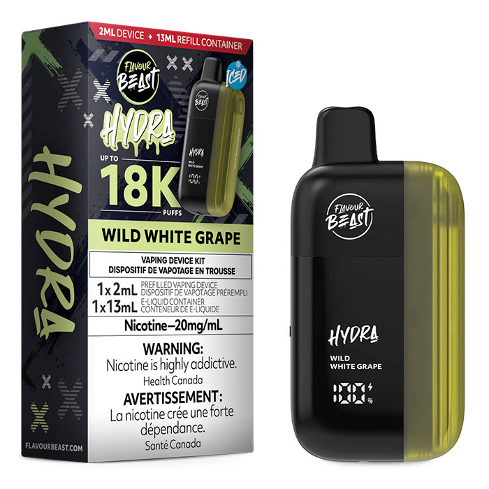 BC Compliance-Wild White Grape Flavour Beast Hydra Disposable Vape Ct 5-discription