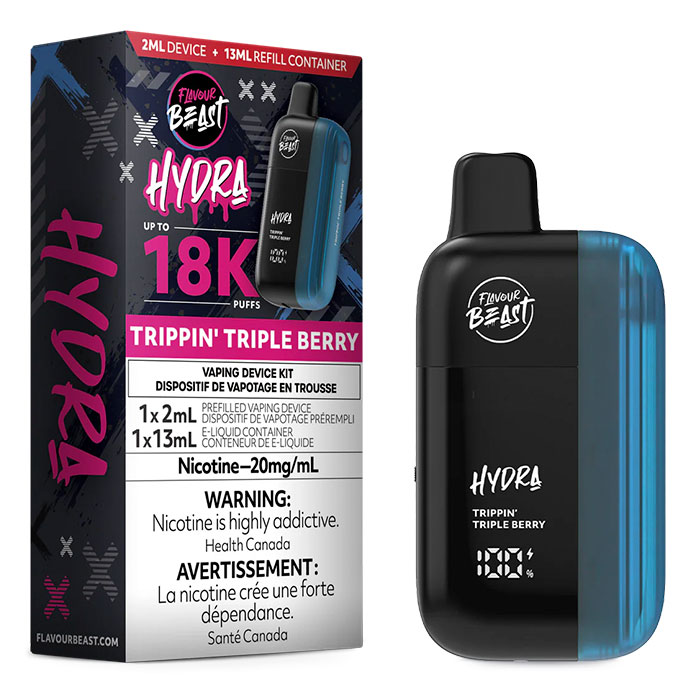 BC Compliance-Trippin Triple Berry Flavour Beast Hydra Disposable Vape Ct 5-discription