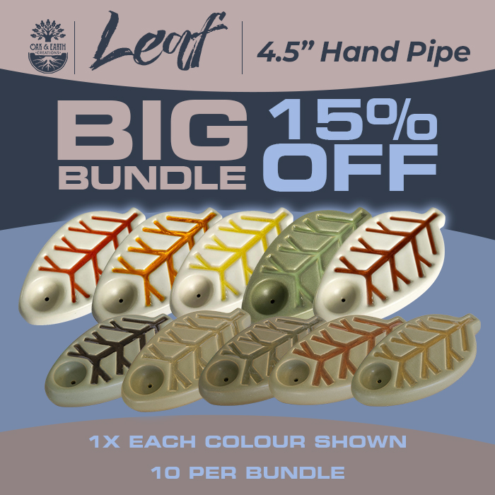 Assorted Leaf Pipe By Oak And Earth Deal of 10