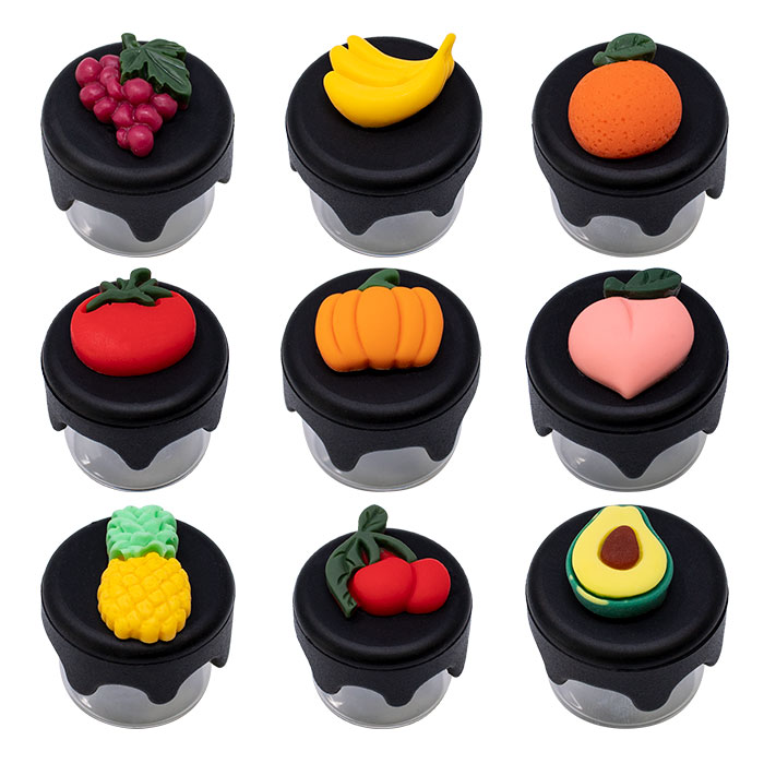 MCI Fruit Medley Silicone and Glass Container 23mm Box Of 80 Pcs