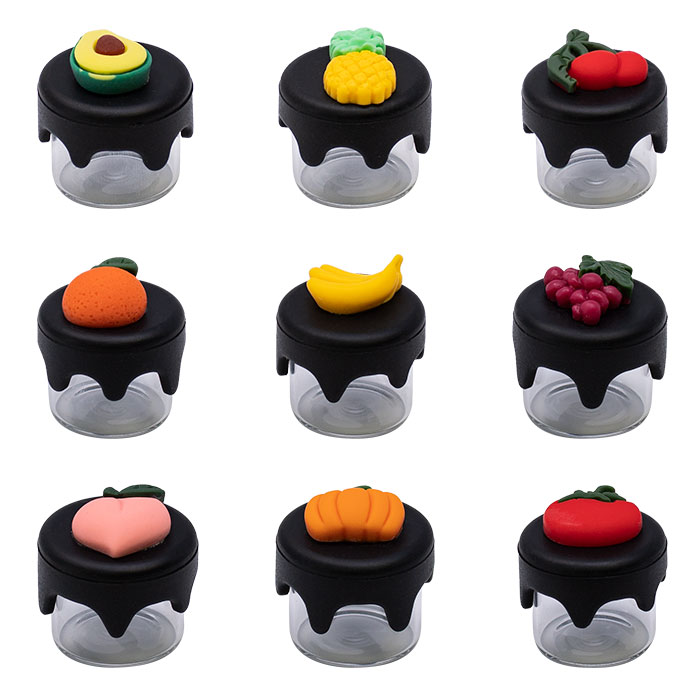 MCI Fruit Medley Silicone and Glass Container 23mm Box Of 80 Pcs