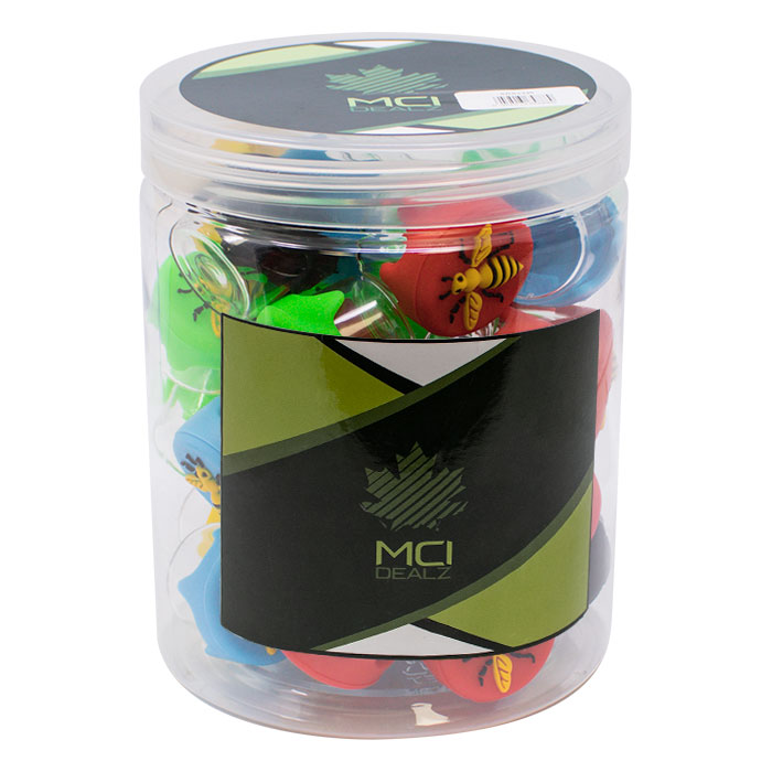 MCI Bees Bzz Silicone and Glass Container 23mm Box Of 30 Pcs