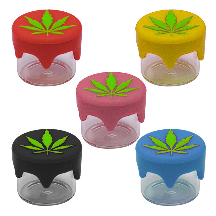 MCI High Leaf Silicone and Glass Container 23mm Box Of 30 Pcs