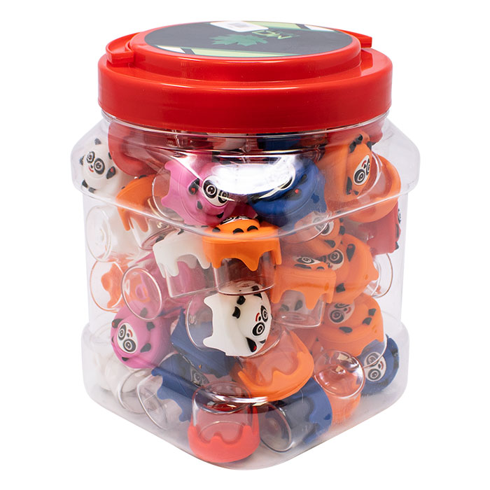 MCI Panda Cub Silicone and Glass Container 23mm Box Of 70 Pcs