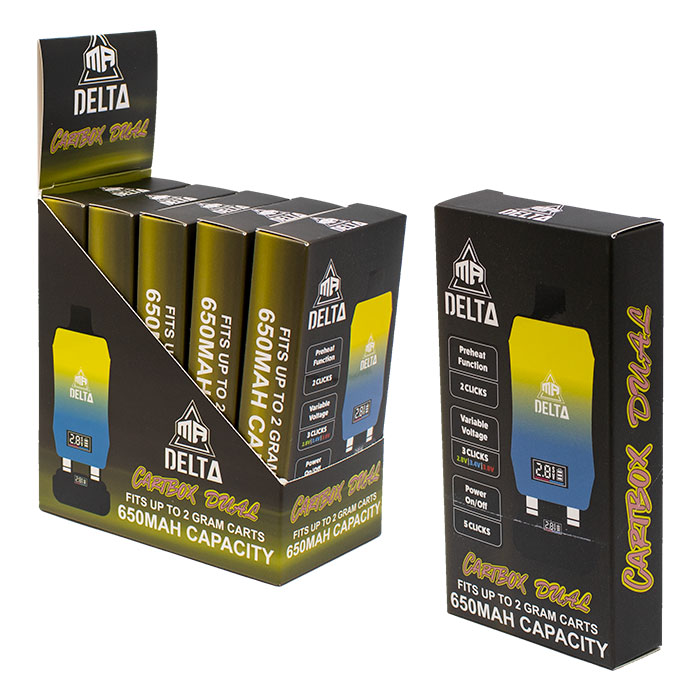 Yellow Mr Delta 510 Battery Cartbox Dual Fits Upto 2 Gram Carts Ct-5