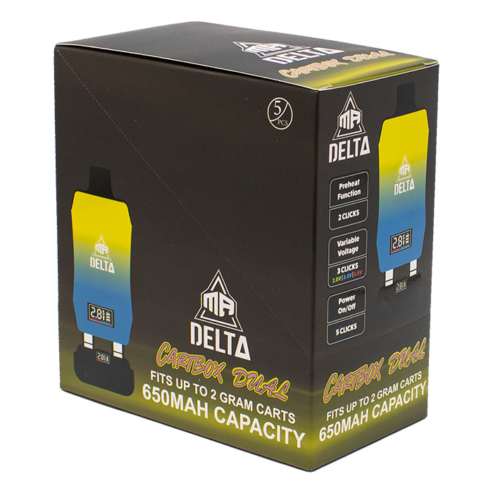 Yellow Mr Delta 510 Battery Cartbox Dual Fits Upto 2 Gram Carts Ct-5