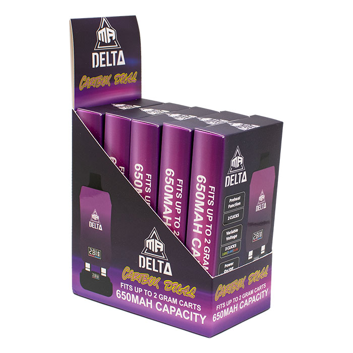 Purple Mr Delta 510 Battery Cartbox Dual Fits Upto 2 Gram Carts Ct-5