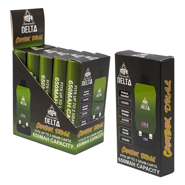 Green Mr Delta 510 Battery Cartbox Dual Fits Upto 2 Gram Carts Ct-5