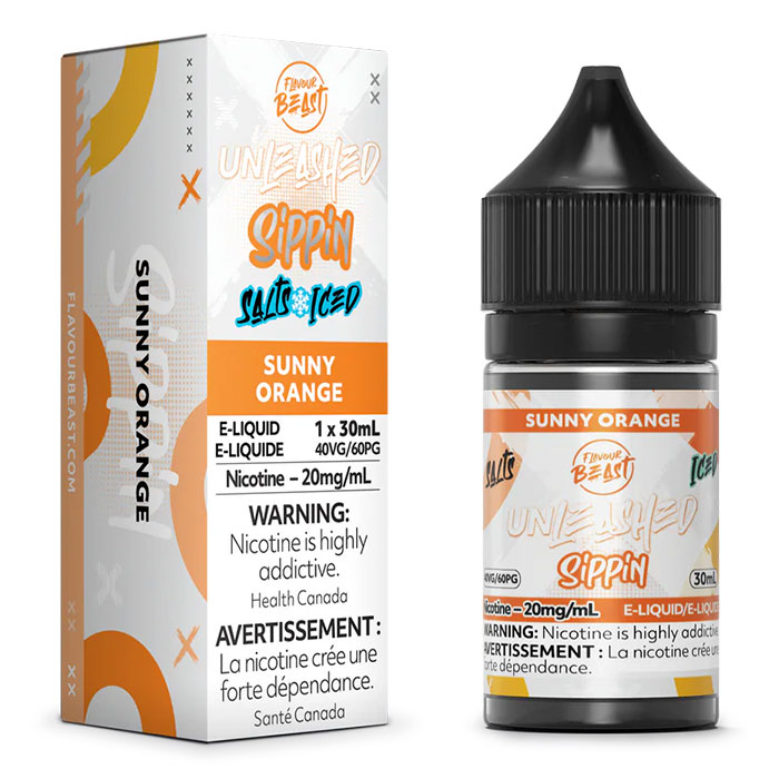 Sunny Orange 20mg-mL Flavour Beast 30mL Unleashed Sippin' Series E-Juice