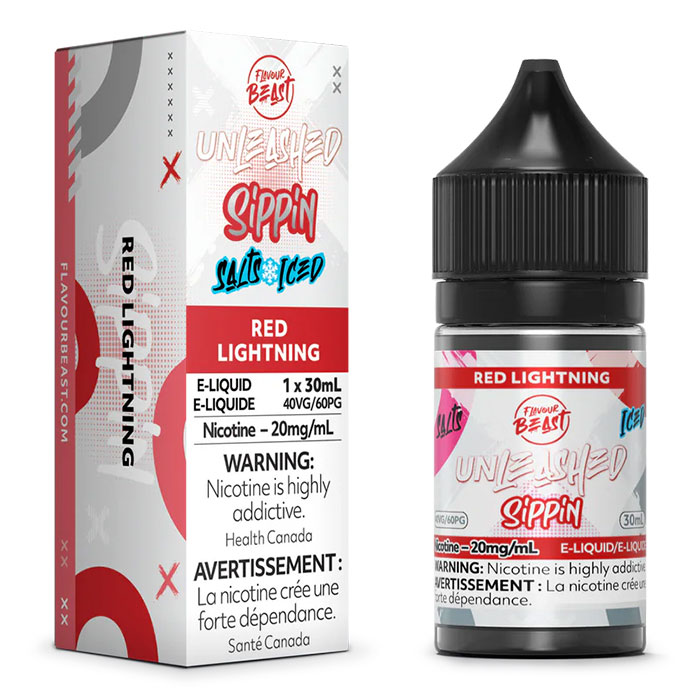 Red Lightning 20mg-mL Flavour Beast 30mL Unleashed Sippin' Series E-Juice