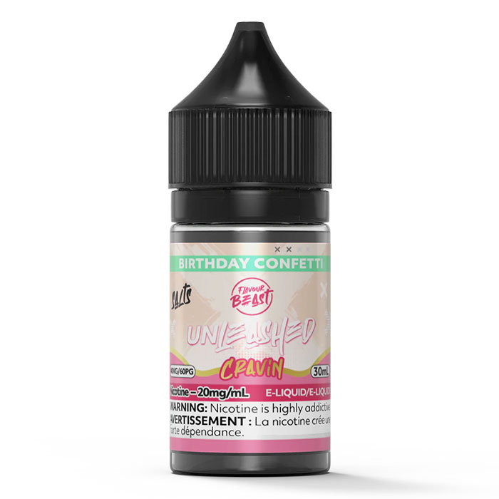 Birthday Confetti 20mg-mL Flavour Beast 30mL Unleashed Cravin' Series E-Juice