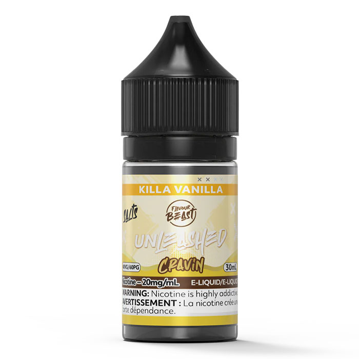 Killa Vanilla 20mg-mL Flavour Beast 30mL Unleashed Cravin' Series E-Juice