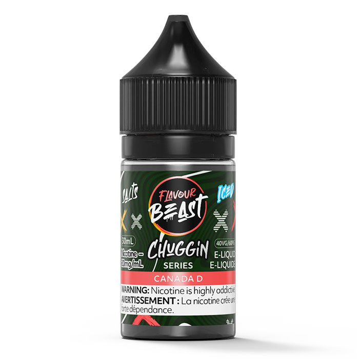 Canada D 20mg-mL Flavour Beast 30mL  Chuggin' Series E-Juice