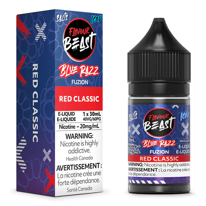 Red Classic 20mg-mL Flavour Beast 30mL Blue Razz Fuzion' Series E-Juice