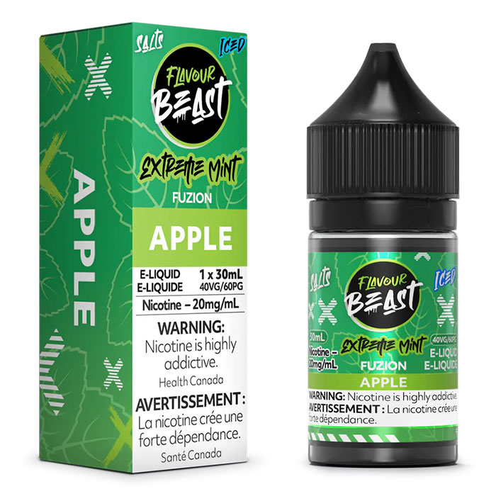 Apple 20mg-mL Flavour Beast 30mL Extreme Mint Fuzion' Series E-Juice