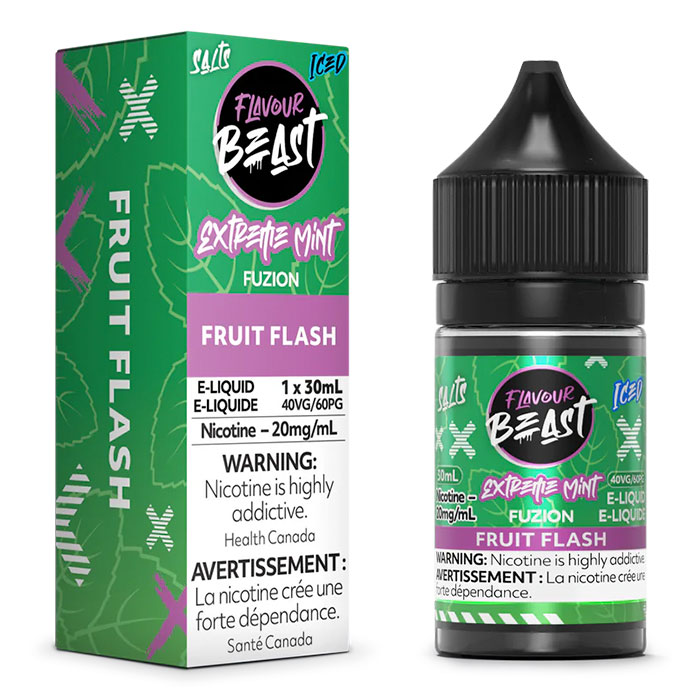 Fruit Flash 20mg-mL Flavour Beast 30mL Extreme Mint Fuzion' Series E-Juice