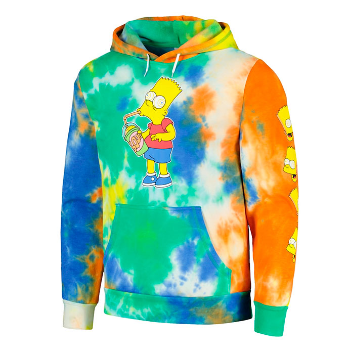 Unisex Bart Simpson Tie and Dye Premium Hoodie