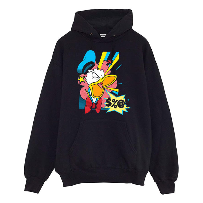 Unisex Black Daffy Duck Walt's Disney Hoodie