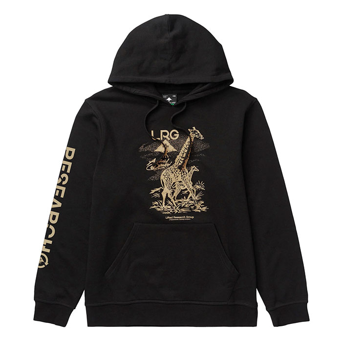 Unisex Black & Golden LRG Giraffe Towering Herbivore Hoodie