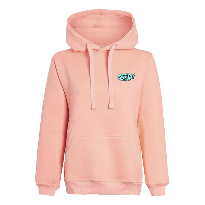 Women's Pink Neff Co. Have a Nice Trip Back Pattern Hoodie