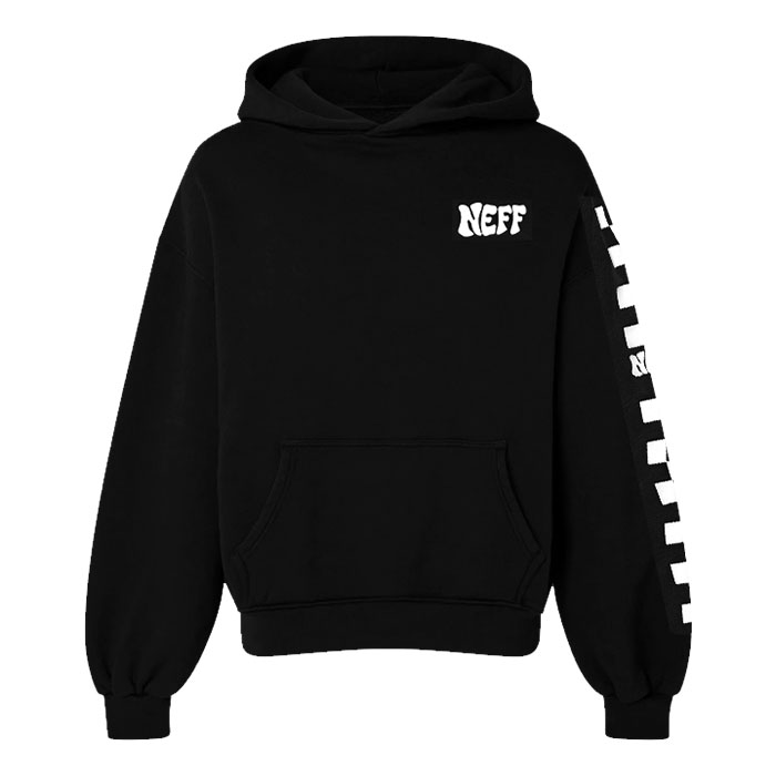 Unisex Neff Classic Black Plain Hoodie