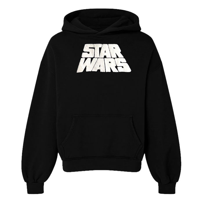 Unisex Star Ward Bold Black & White Print Hoodies