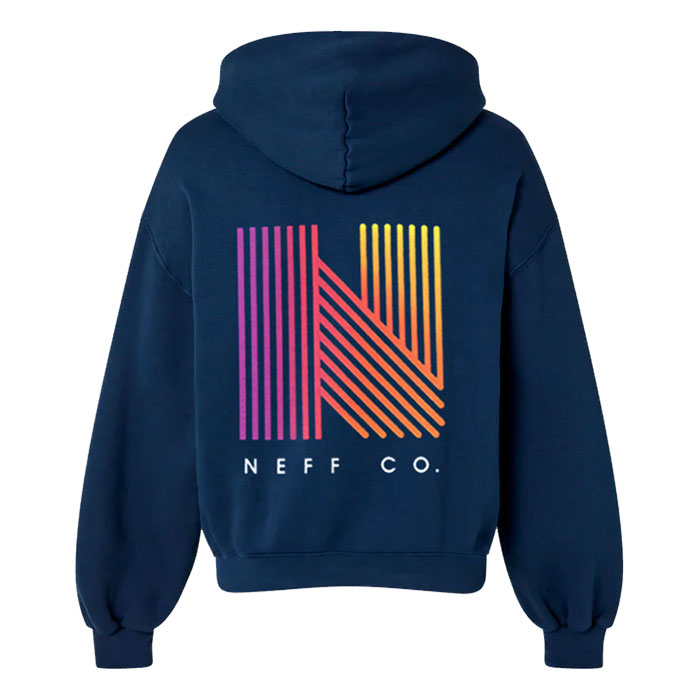 Unisex Classic Blue Neff Co Print Hoodie