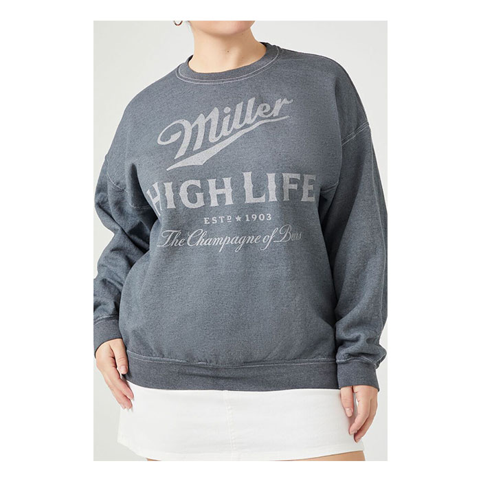 Women Grey Milleer High Life Est 1903 The Champagne of Beers Hoodie