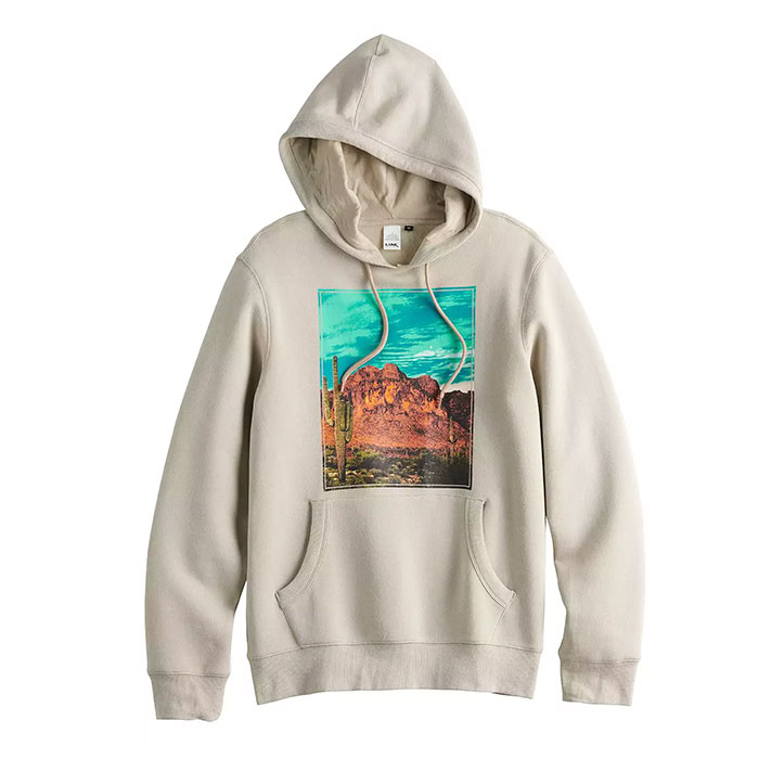 Unisex Beige Desertscape Outland Hoodie