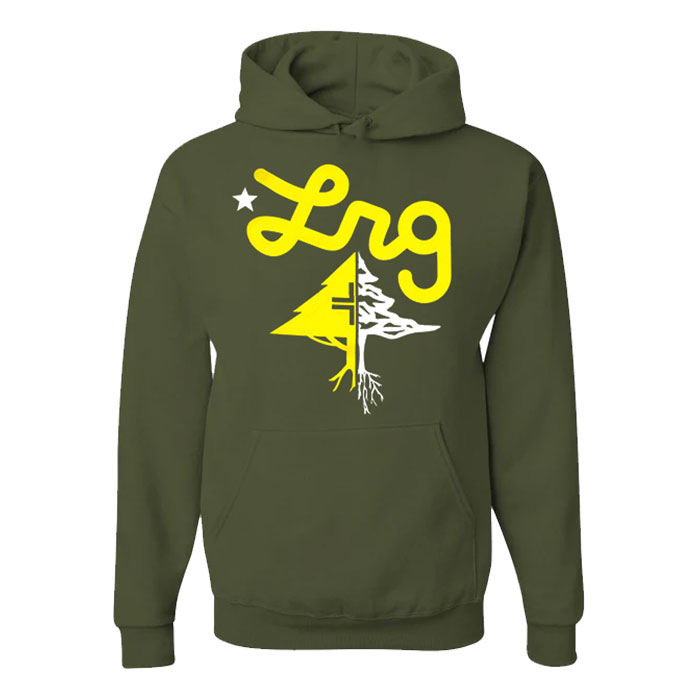 Unisex Green LRG Bedrock Premium Hoodie