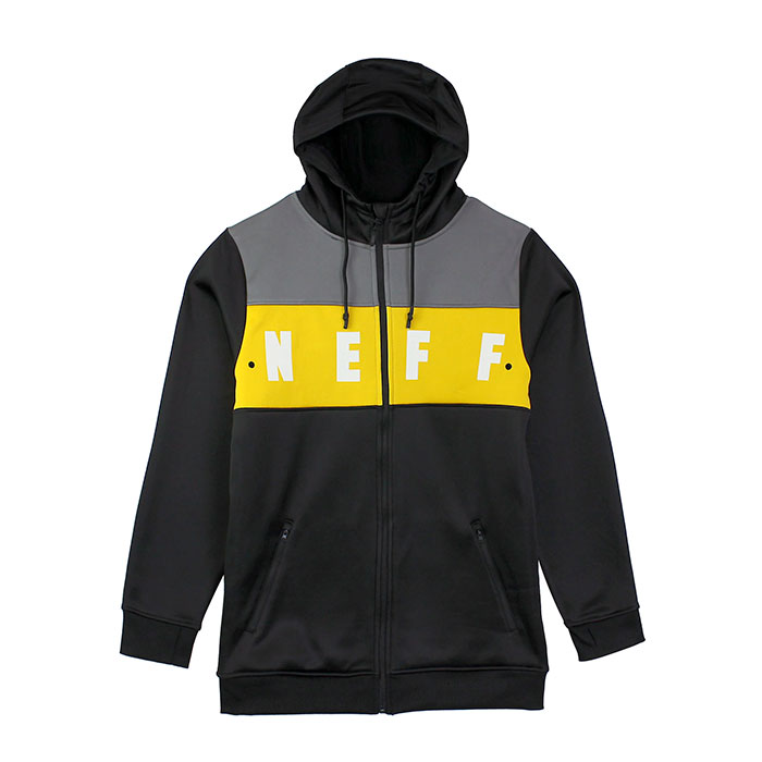 Unisex Neff Yellow Polyester Premium Zipper